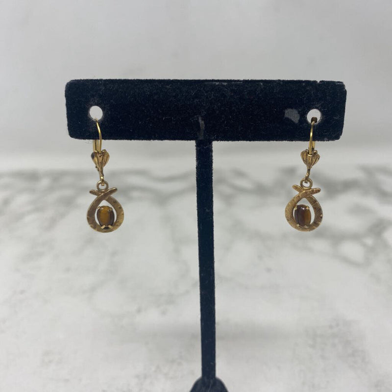 WOMEN'S EARRINGS gold brown