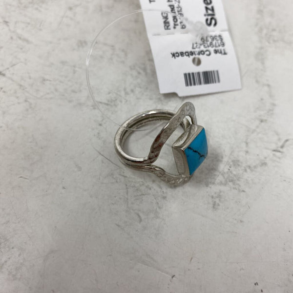 925 WOMEN'S RING silver turquoise 8