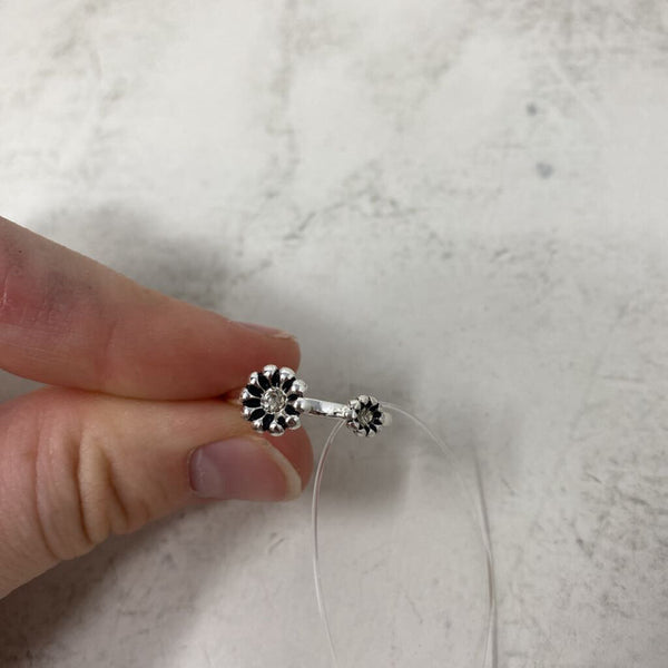 WOMEN'S RING silver 8.75