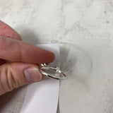 WOMEN'S RING silver 8.75