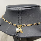 WOMEN'S NECKLACE gold white