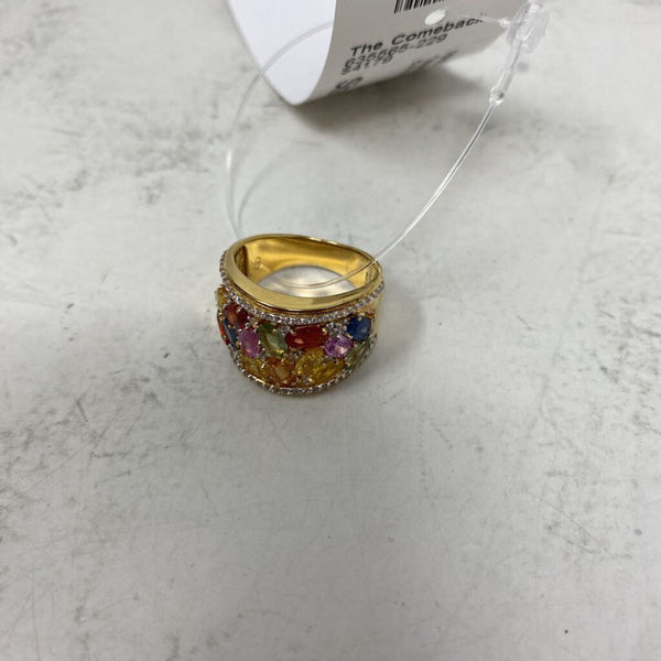 925 WOMEN'S RING gold multi 7