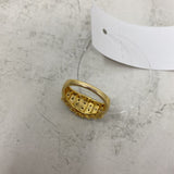 925 WOMEN'S RING gold clear 7