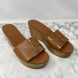 TORY BURCH WOMEN'S HEELS tan 9