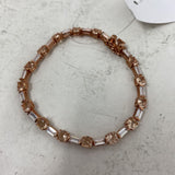 925 WOMEN'S BRACELET pink clear rose gold
