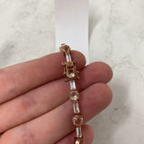 925 WOMEN'S BRACELET pink clear rose gold