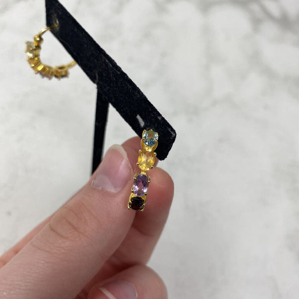 925 WOMEN'S EARRINGS gold multi
