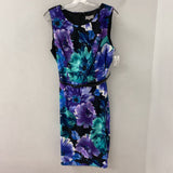 LAURA WOMEN'S DRESS black turquoise purple 16