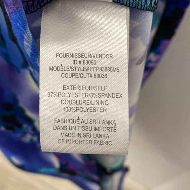 LAURA WOMEN'S DRESS black turquoise purple 16