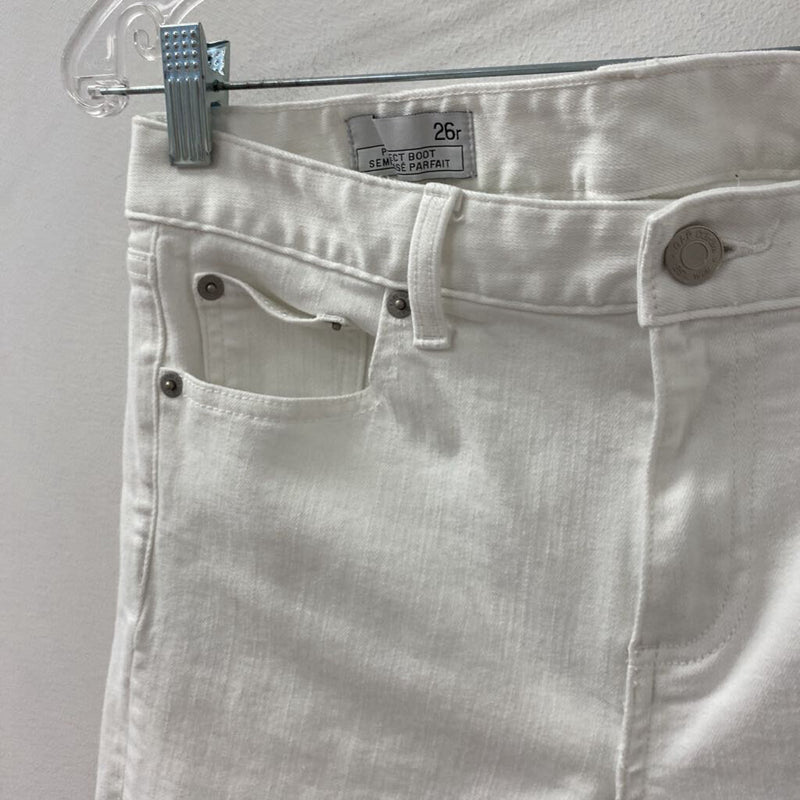 GAP WOMEN'S JEANS white XS/26R
