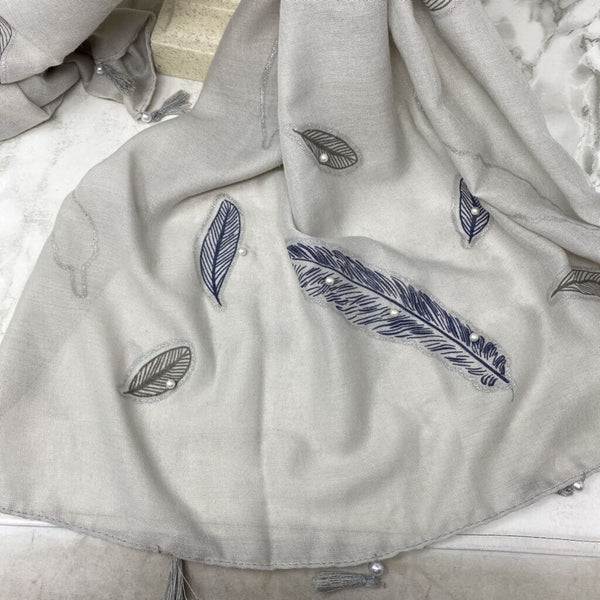 WOMEN'S SCARF/SHAWL grey