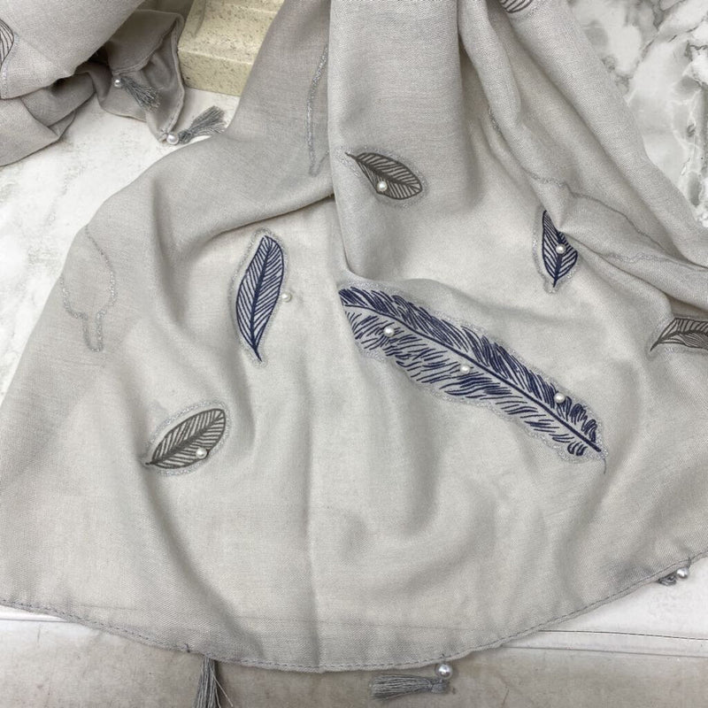WOMEN'S SCARF/SHAWL grey