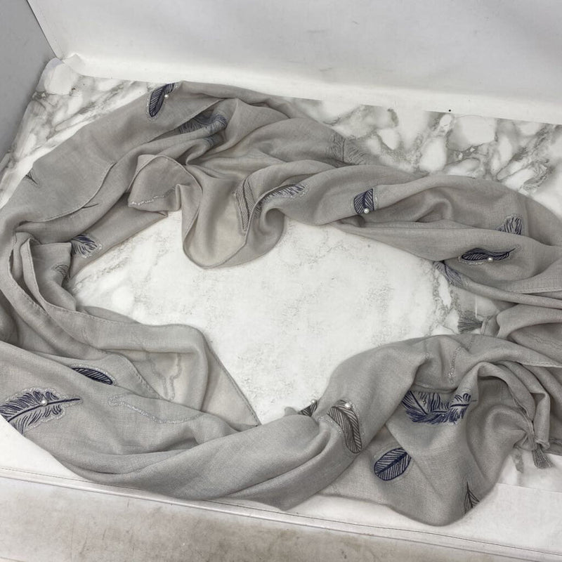 WOMEN'S SCARF/SHAWL grey