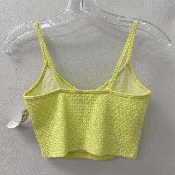 SUNDAY BEST WOMEN'S TOP yellow white mix XS