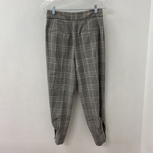 ZARA WOMEN'S PANTS grey black mix XS