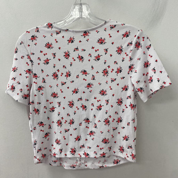rebel sugar WOMEN'S T-SHIRT white pink mix M/L
