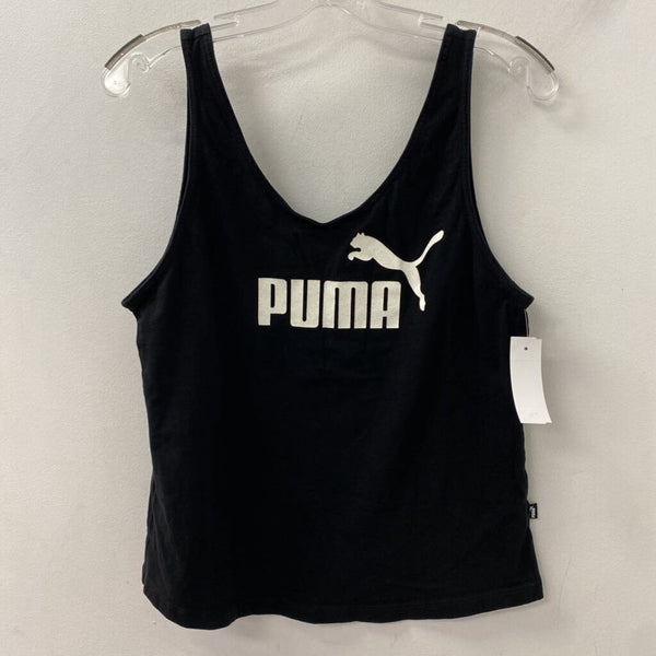 PUMA WOMEN'S ACTIVE TOP black white mix S