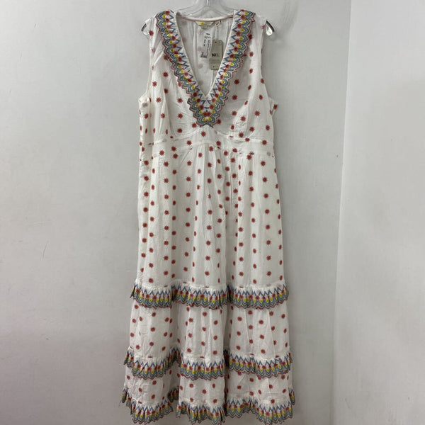 boden WOMEN'S DRESS white pink blue mix 20