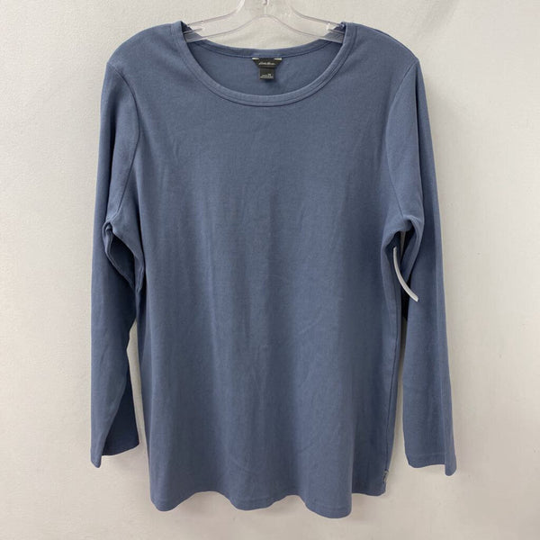 EDDIE BAUER WOMEN'S TOP steel blue 2X