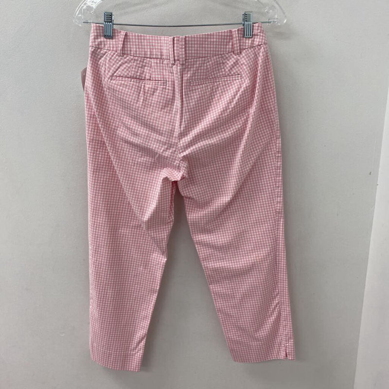 TALBOTS WOMEN'S PANTS pink gingham 2P