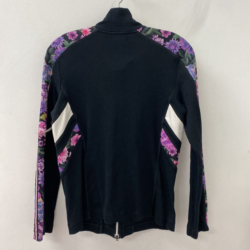 MARC CAIN WOMEN'S SWEATER black white purple mix 5/12