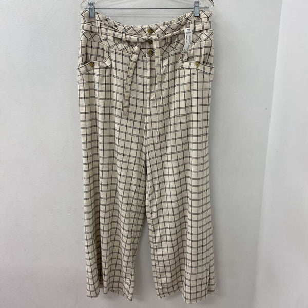 by Anthropologie WOMEN'S PANTS cream black mix 14
