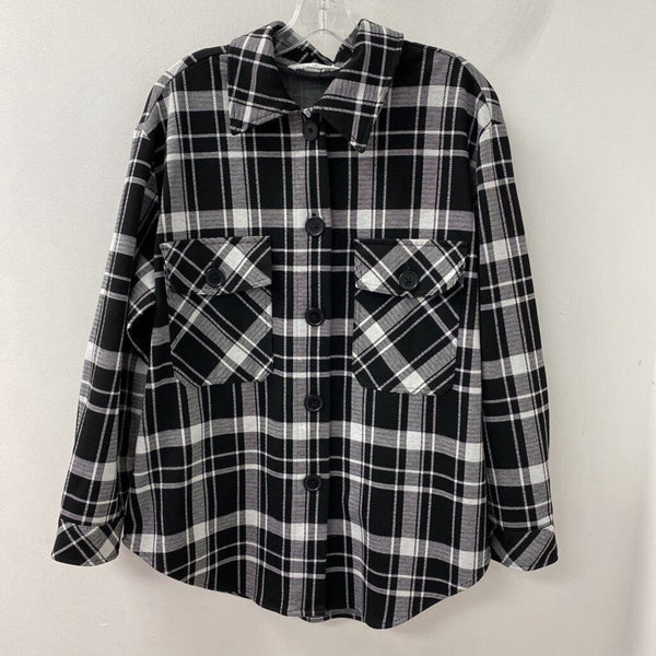CLEO WOMEN'S BLOUSE/SHIRT black white mix L