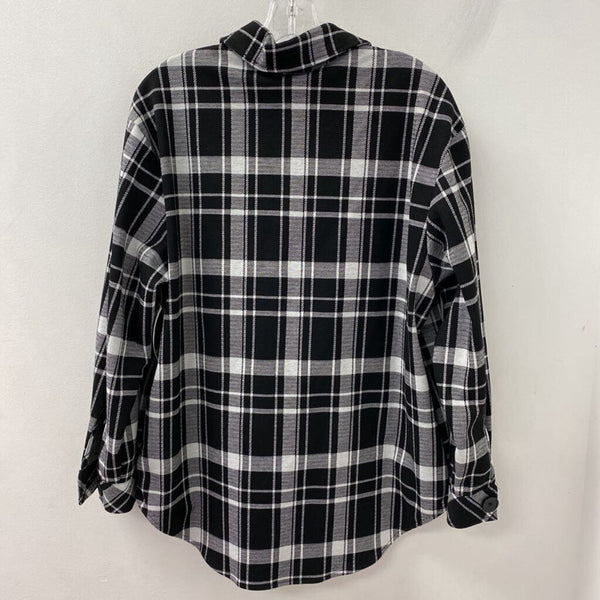 CLEO WOMEN'S BLOUSE/SHIRT black white mix L