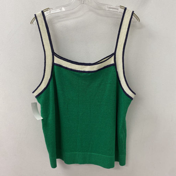 boden WOMEN'S TANK/CAMI green navy cream mix 14
