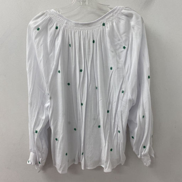DEX WOMEN'S BLOUSE/SHIRT white green mix XL