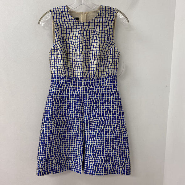 JUDITH & CHARLES WOMEN'S DRESS blue cream print 2