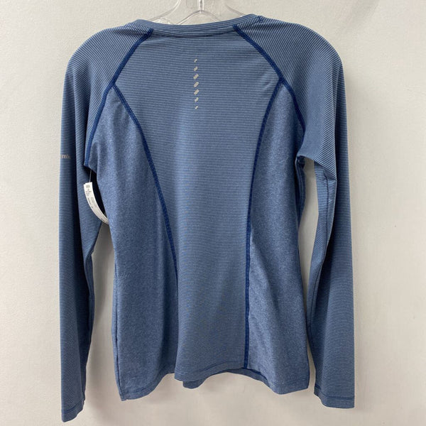 COLUMBIA WOMEN'S ACTIVE TOP blue stripe S