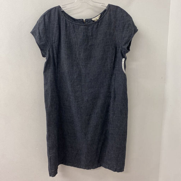 EILEEN FISHER WOMEN'S DRESS navy S