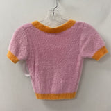 FOR LOVE & LEMONS WOMEN'S CARDIGAN pink orange S