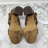 COACH WOMEN'S HEELS tan gold 5.5