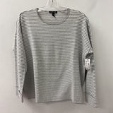 EILEEN FISHER WOMEN'S SWEATER grey white S