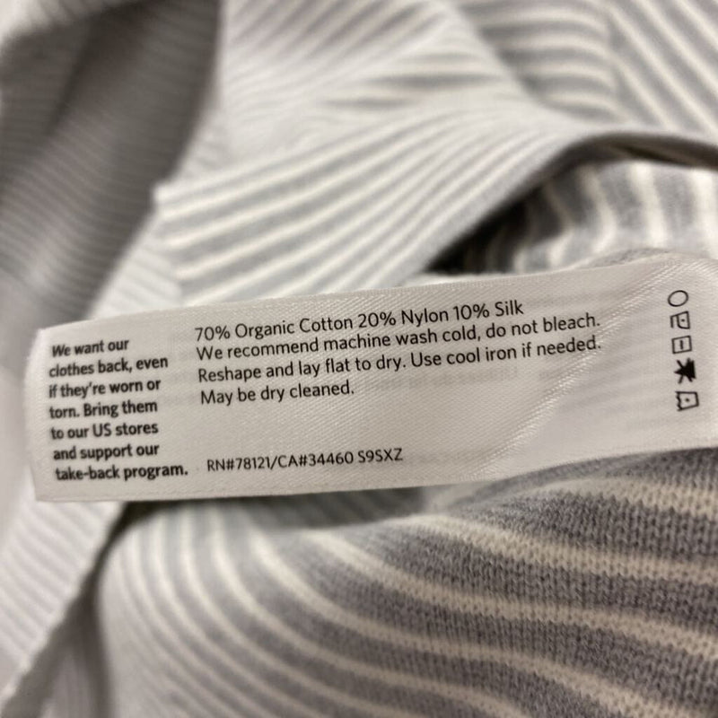 EILEEN FISHER WOMEN'S SWEATER grey white S