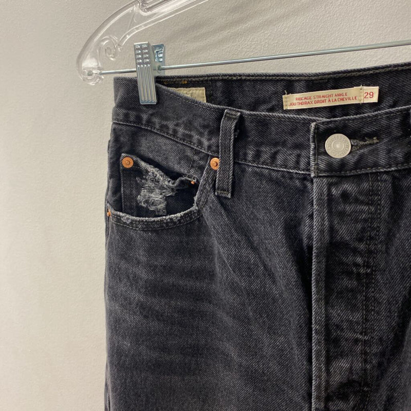 LEVI WOMEN'S JEANS black S/29