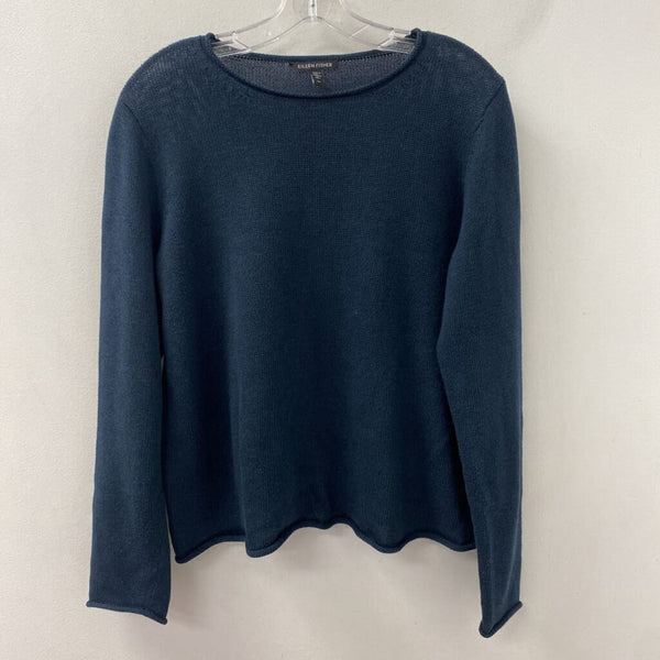 EILEEN FISHER WOMEN'S SWEATER navy S