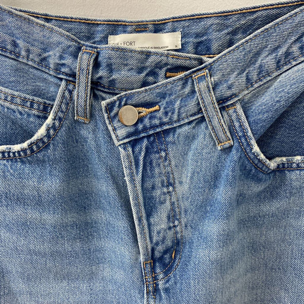 OAK + FORT WOMEN'S JEANS blue S/26
