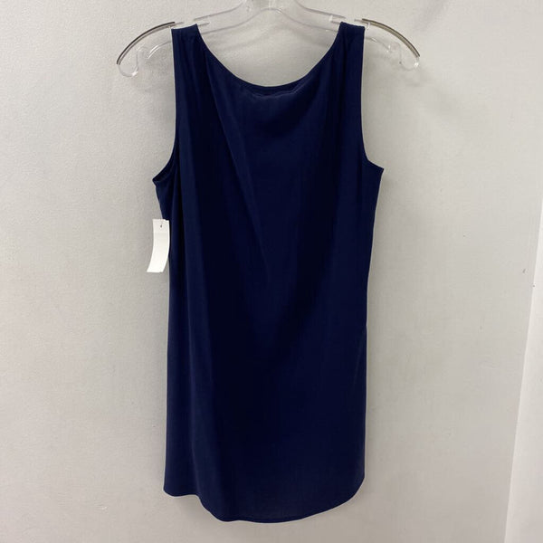 EILEEN FISHER WOMEN'S BLOUSE/SHIRT navy XXS