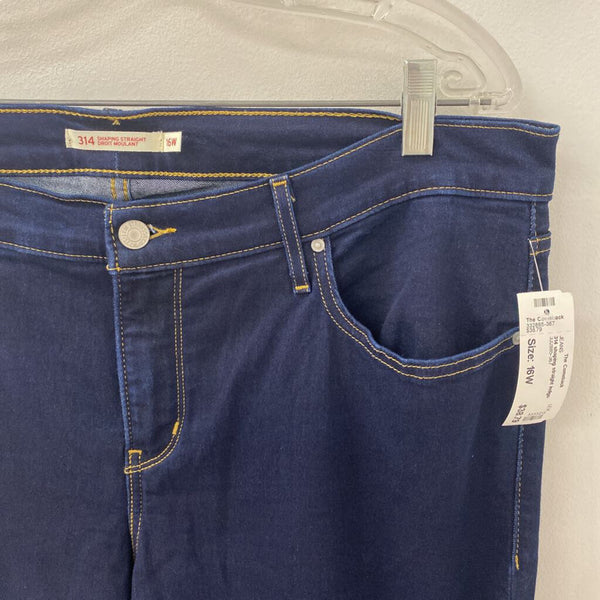 LEVI WOMEN'S JEANS indigo 16W