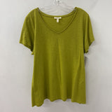 EILEEN FISHER WOMEN'S PLUS TOP lime 2X