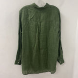 GAP WOMEN'S BLOUSE/SHIRT green L tall