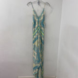 rubber ducky WOMEN'S DRESS beige blue yellow L
