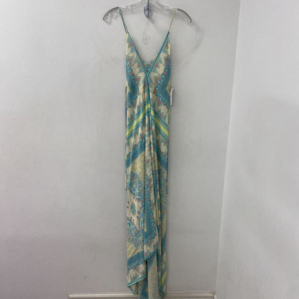 rubber ducky WOMEN'S DRESS beige blue yellow L