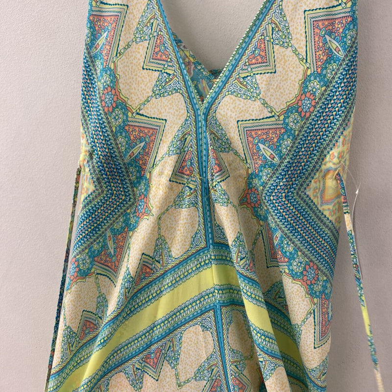 rubber ducky WOMEN'S DRESS beige blue yellow L