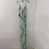 rubber ducky WOMEN'S DRESS beige blue yellow L