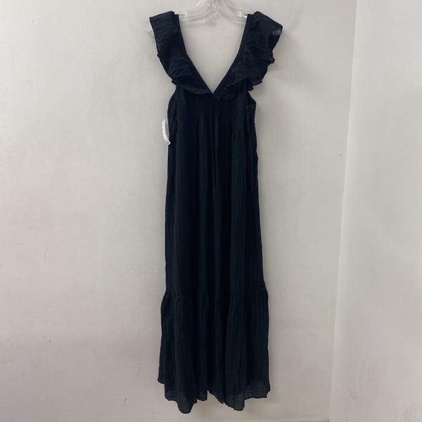 MANGO/MNG WOMEN'S DRESS black stripe XL