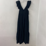 MANGO/MNG WOMEN'S DRESS black stripe XL